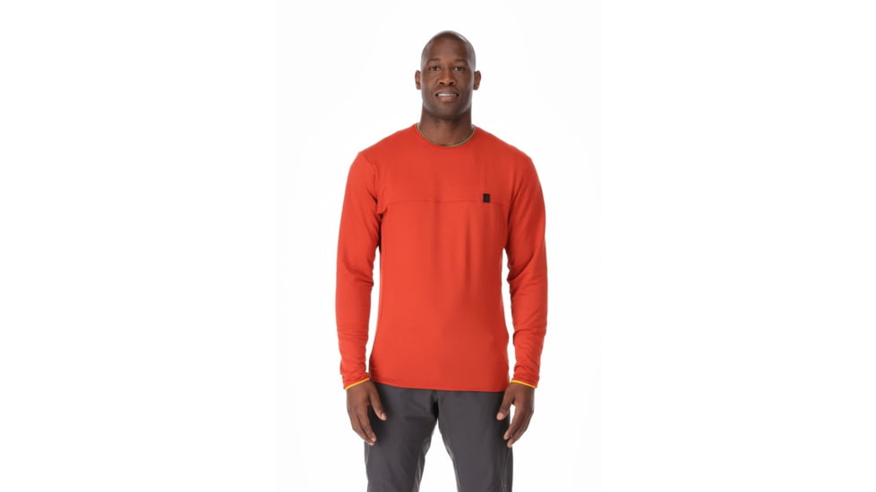 Rab Dihedral Crew - Men's, Large, Red Clay, QFF-32-RCY-LRG