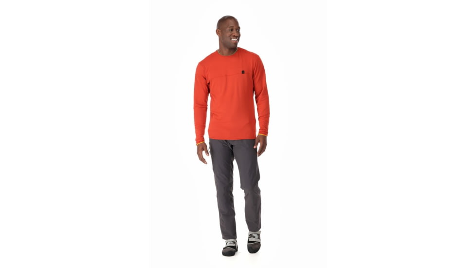 Rab Dihedral Crew - Men's, Large, Red Clay, QFF-32-RCY-LRG