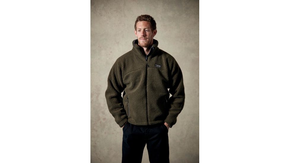 Rab Double Pile Jacket - Mens, Army, 2X Large, QFC-20-AR-XXL