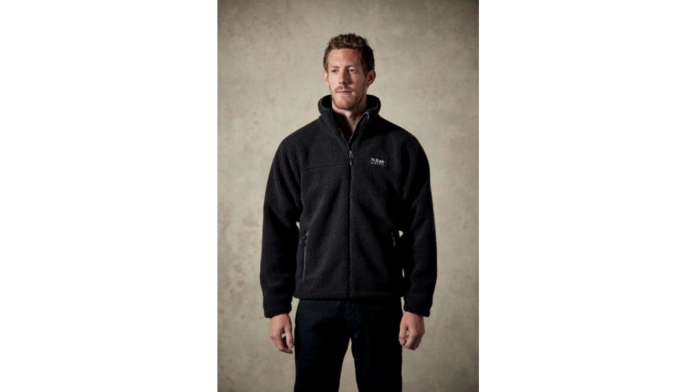Rab Double Pile Jacket - Mens, Black, 2X Large, QFC-20-BL-XXL