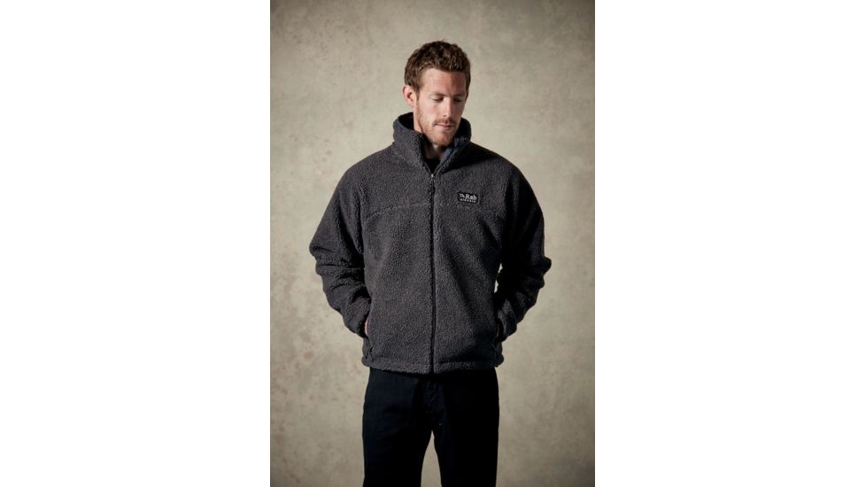 Rab Double Pile Jacket - Mens, Grit, 2X Large, QFC-20-GT-XXL