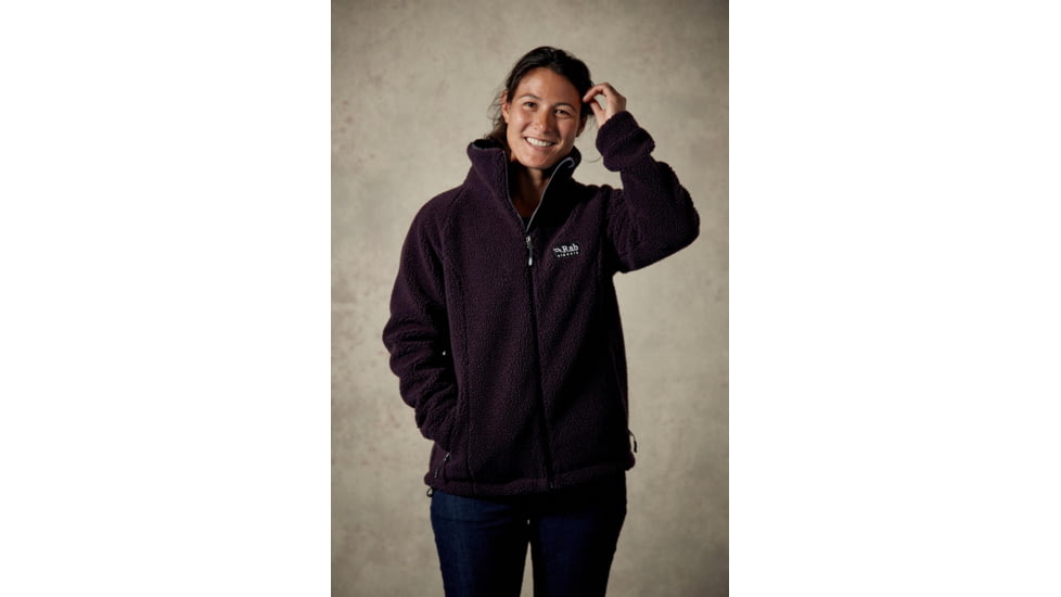 Rab Double Pile Jacket - Womens, Cosmos, 16, QFC-21-CO-16