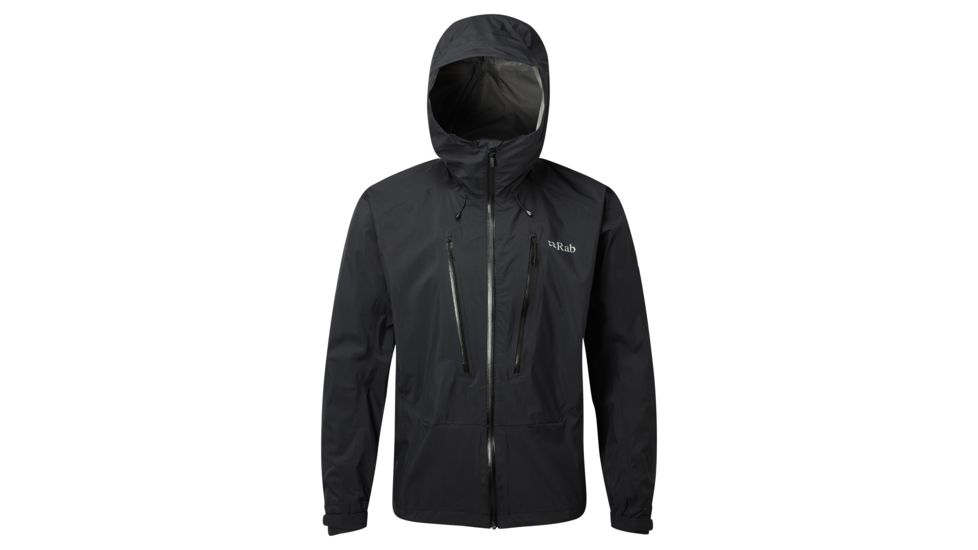 Rab Downpour Alpine Jacket - Men's, Black, Medium, QWF-71-BL-M