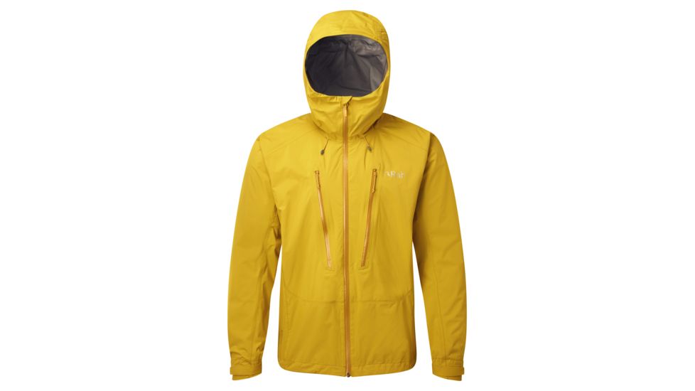 Rab Downpour Alpine Jacket - Men's, Sulphur, Medium, QWF-71-SU-M