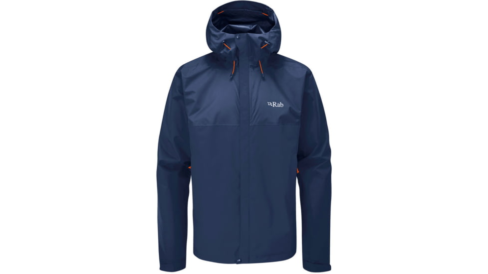 Rab Downpour Eco Jacket - Mens, Deep Ink, Medium, QWG-82-DIK-MED