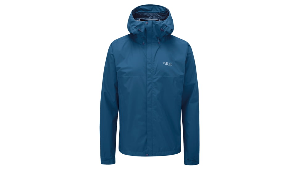 Rab Downpour Eco Jacket - Mens, Denim, Medium, QWG-82-DEN-MED