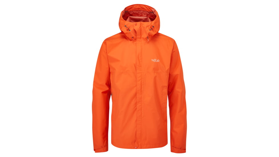 Rab Downpour Eco Jacket - Mens, Firecracker, 2XL, QWG-82-FC-XXL