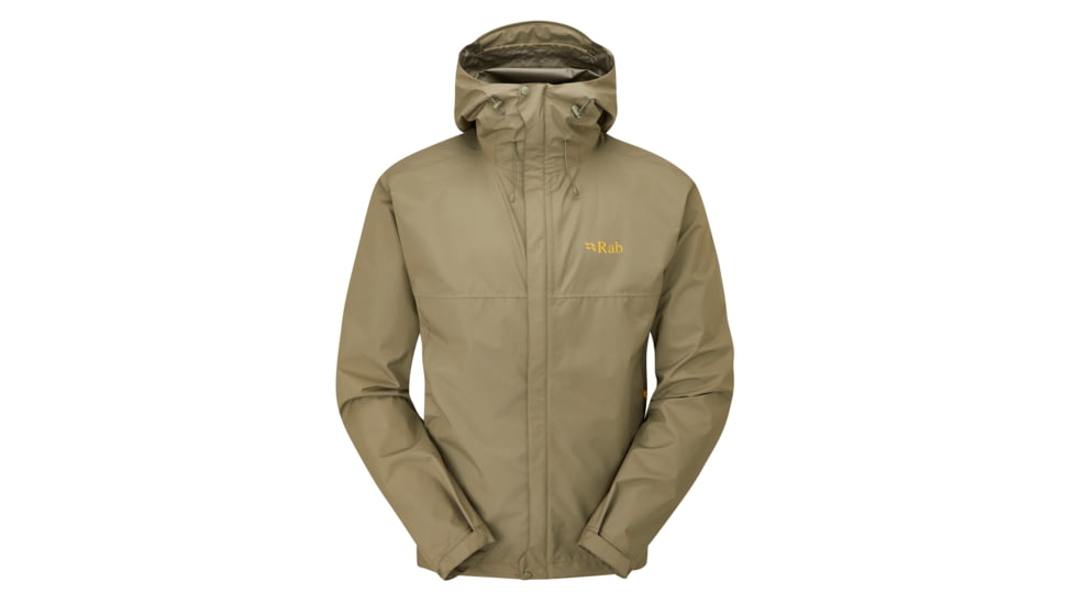 Rab Downpour Eco Jacket - Mens, Light Khaki, Large, QWG-82-LKH-LRG