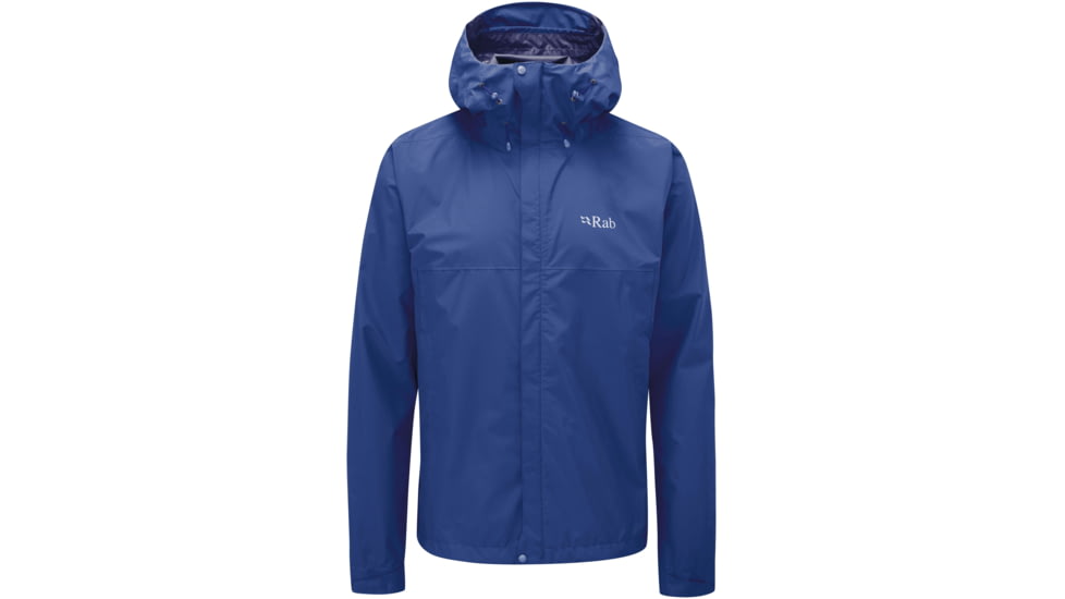 Rab Downpour Eco Jacket - Men's, Nightfall Blue, Medium, QWG-82-NB-M