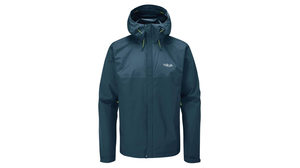 Rab Downpour Eco Jacket - Men's, Orion Blue, Large, QWG-82-ORB-LRG