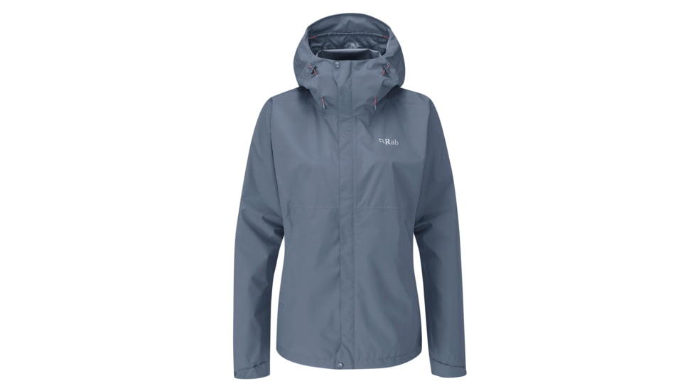 Rab Downpour Eco Jacket - Women's, Bering Sea, Small, QWG-83-BES-10