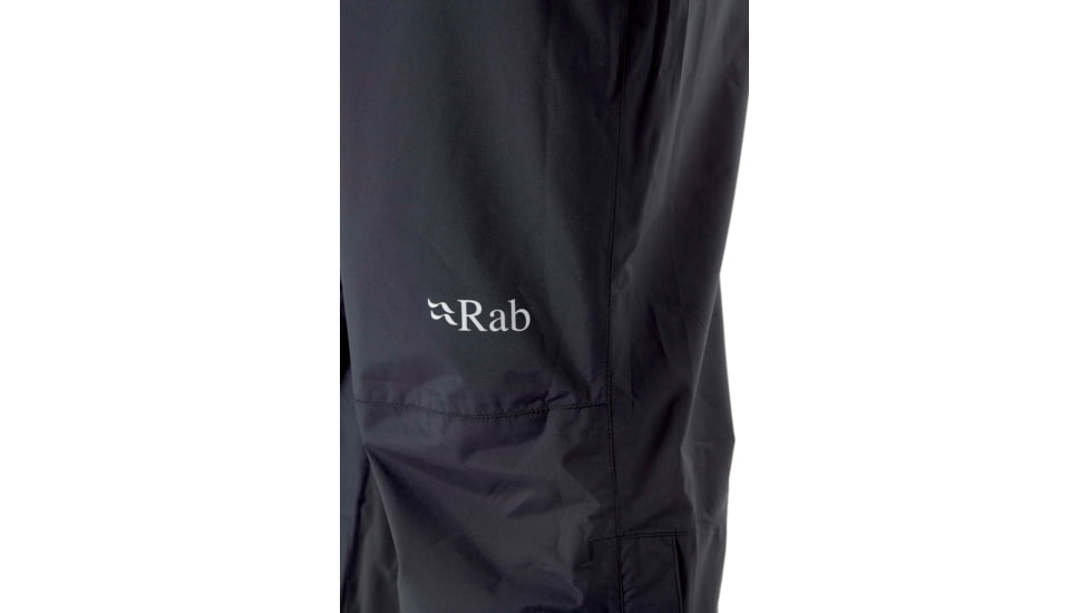 Rab Downpour Eco Pants - Mens, Black, Large, Regular, QWG-84-BL-L