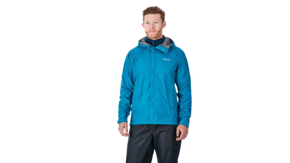 Rab Downpour Jacket - Men's, Azure, Large, QWF-61-AZ-L
