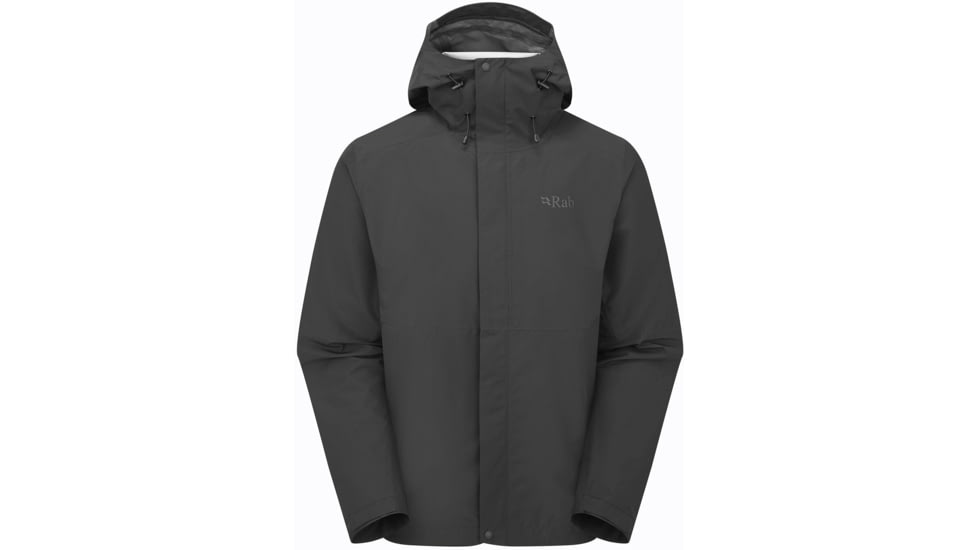 Rab Downpour Jacket - Men's, Black, Medium, QWI-06-BLK-MED