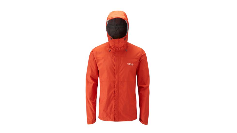 Rab Downpour Jacket - Men's, Firecracker, 2XL, QWF-61-FC-XXL