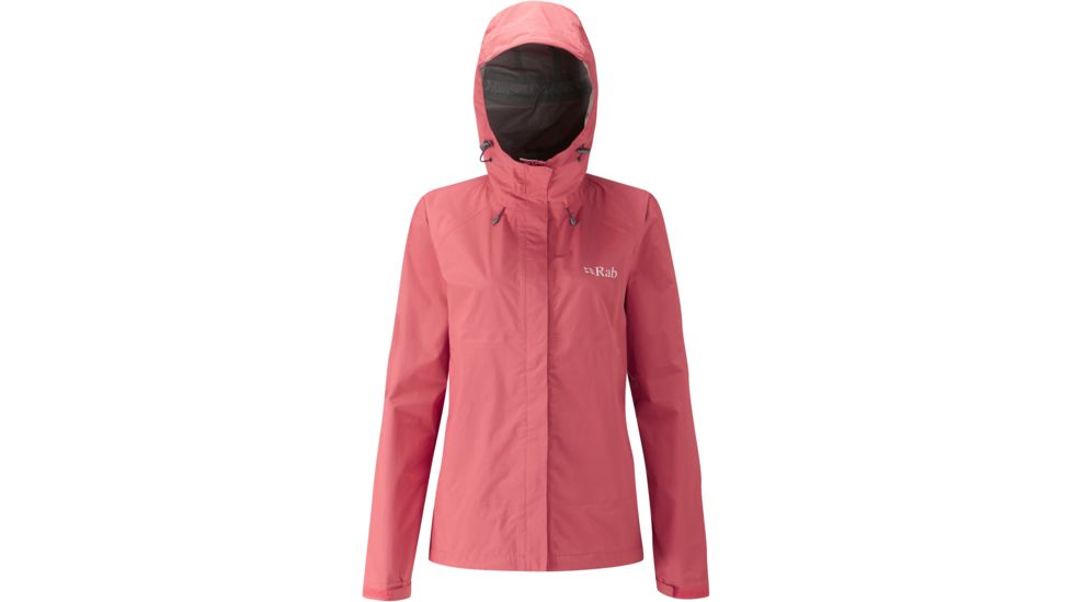 Rab Downpour Jacket - Women's, Coral, Medium, QWF-63-CR-12-DEMO
