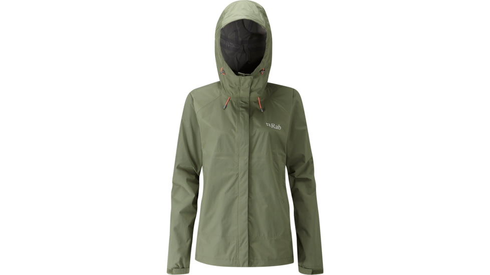 Rab Downpour Jacket - Women's, Field Green, Large