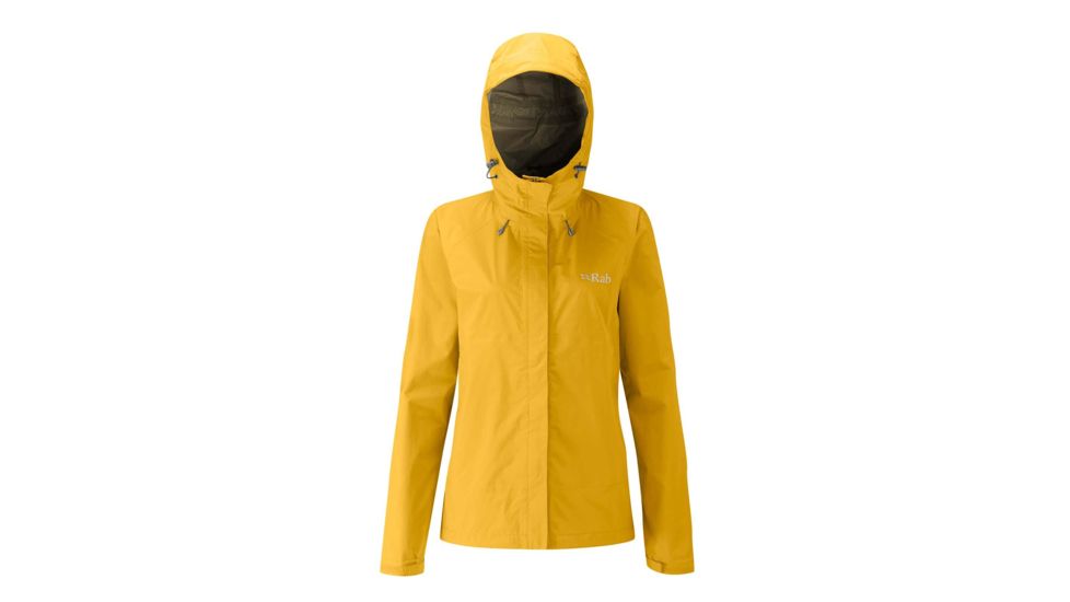 Rab Downpour Jacket - Women's, Dijon, Small, QWF-63-DJ-10