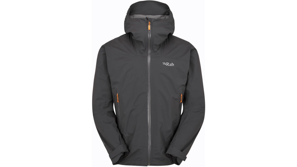 Rab Downpour Light Jacket - Men's, Anthracite, Large, QWG-90-ANT-LRG