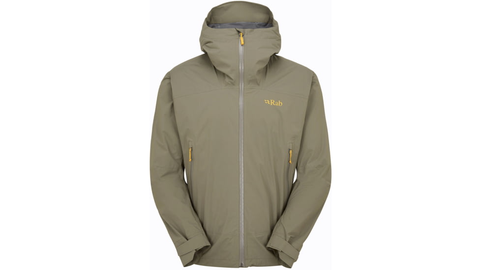 Rab Downpour Light Jacket - Men's, Light Khaki, Medium, QWG-90-LKH-MED