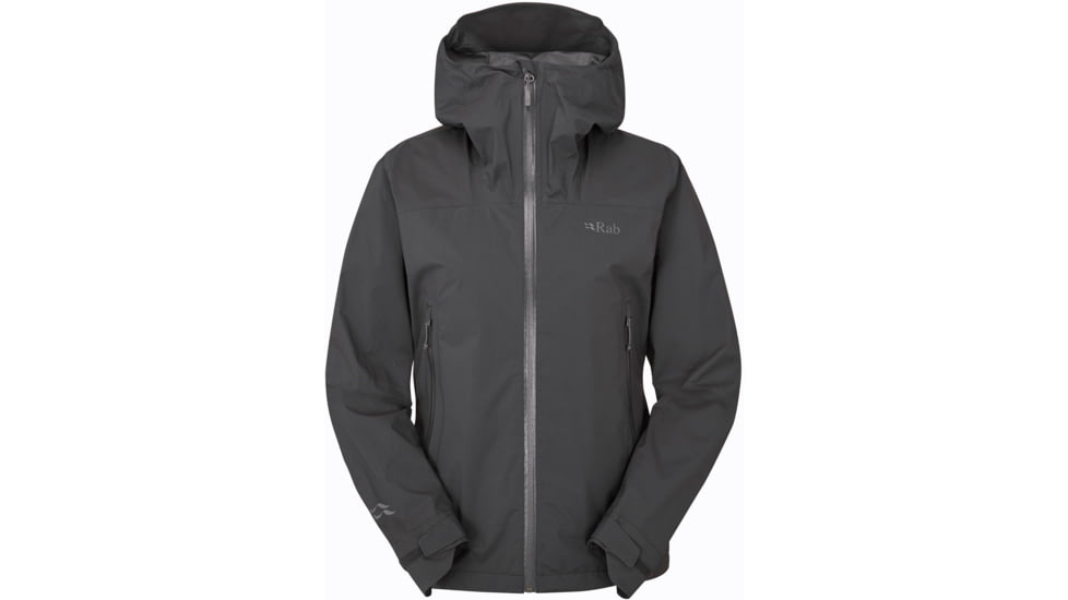 Rab Downpour Light Jacket - Women's, Anthracite, 10/Small, QWG-91-ANT-10
