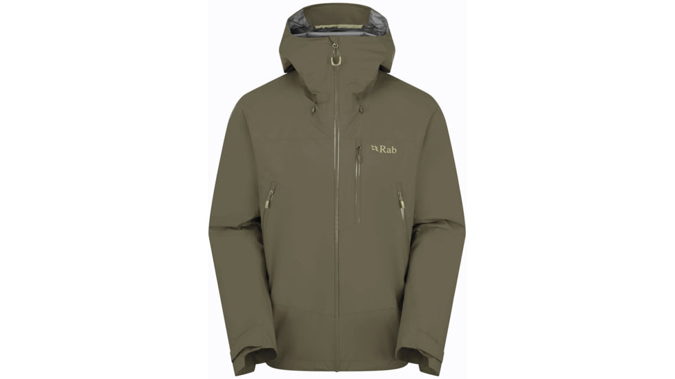 Rab Downpour Mountain Jacket - Men's, Army, Extra Large, QWI-11-ARM-XLG