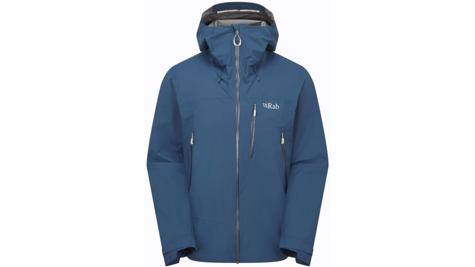 Rab Downpour Mountain Jacket - Men's, Tempest Blue, Medium, QWI-11-TMB-MED