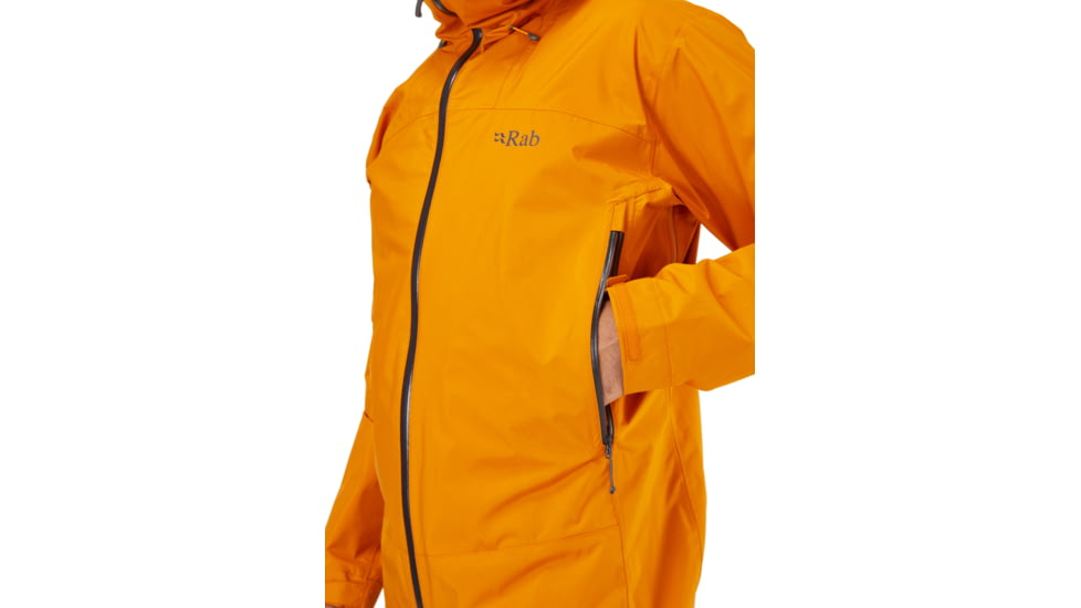 Rab Downpour Plus 2.0 Jacket - Mens, Sunset, Medium, QWG-78-SUN-MED
