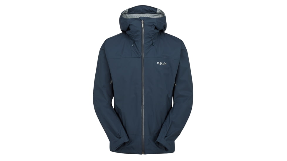Rab Downpour Plus 2.0 Jacket - Mens, Tempest Blue, Small, QWG-78-TMB-SML