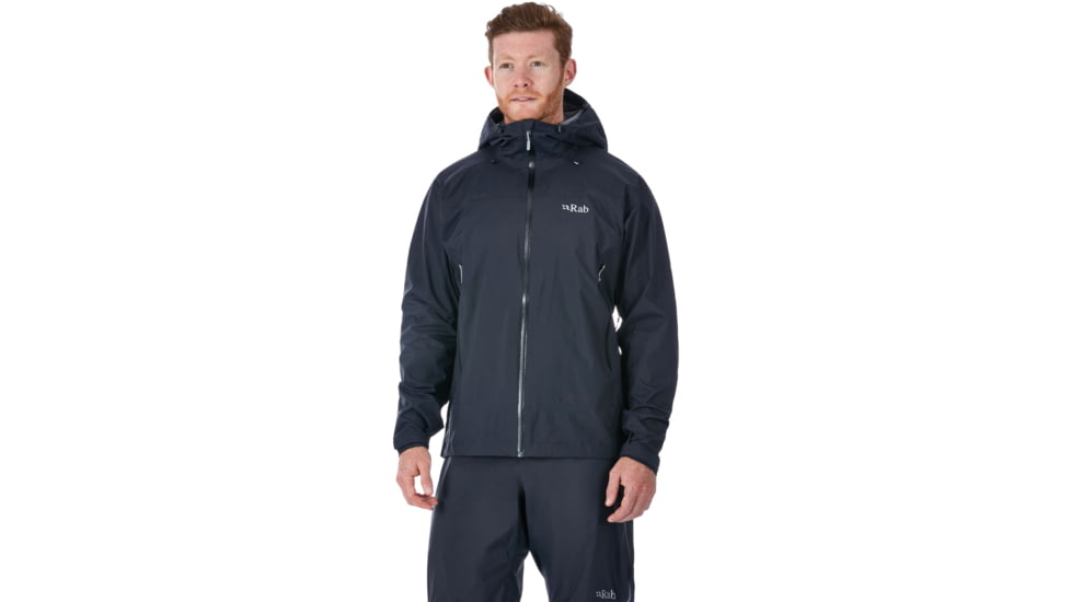 Rab Downpour Plus Jacket - Mens, Black, 2XL, QWF-67-BL-XXL