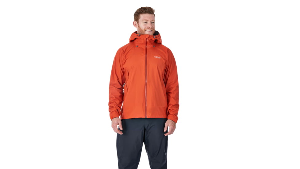 Rab Downpour Plus Jacket - Mens, Firecracker, Medium, QWF-67-FR-M