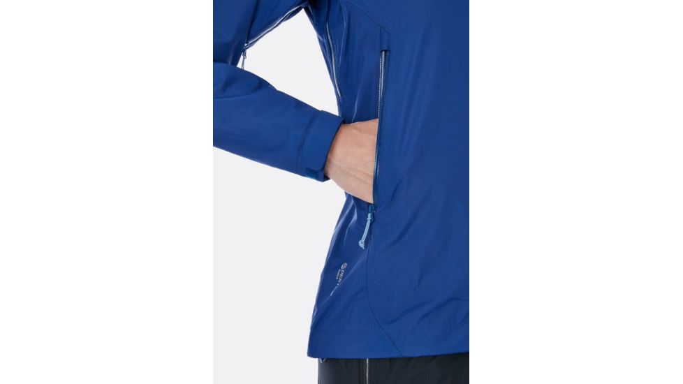Rab Downpour Plus Jacket - Womens, Blueprint, 8, QWF-68-BP-08