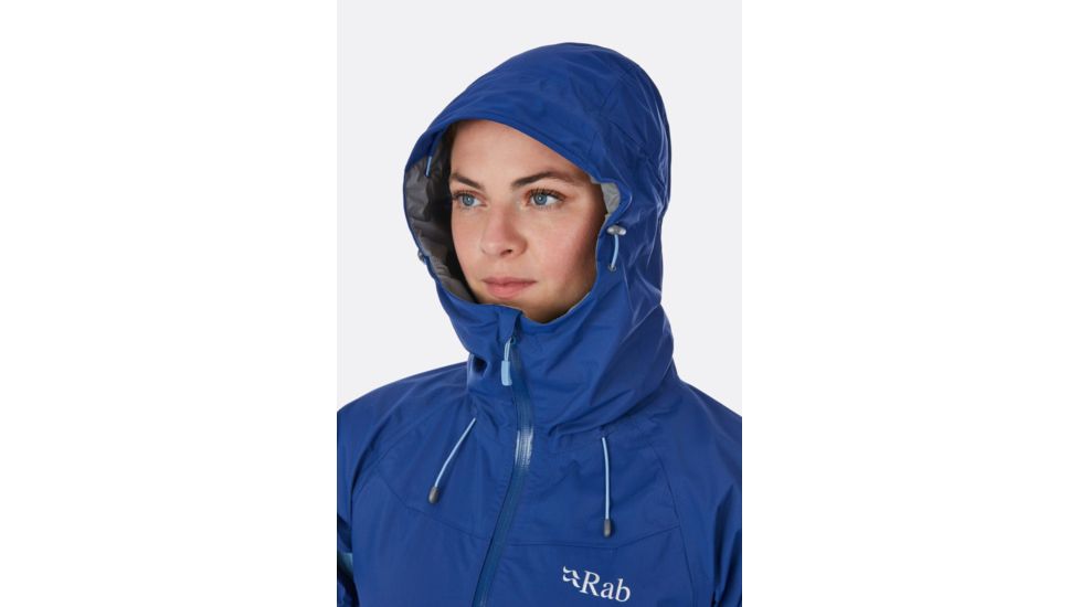 Rab Downpour Plus Jacket - Womens, Blueprint, 8, QWF-68-BP-08