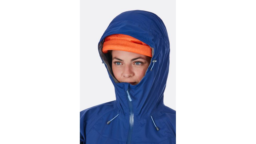 Rab Downpour Plus Jacket - Womens, Blueprint, 8, QWF-68-BP-08