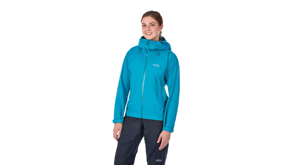 Rab Downpour Plus Jacket - Womens, Tasman, Large, QWF-68-TA-14