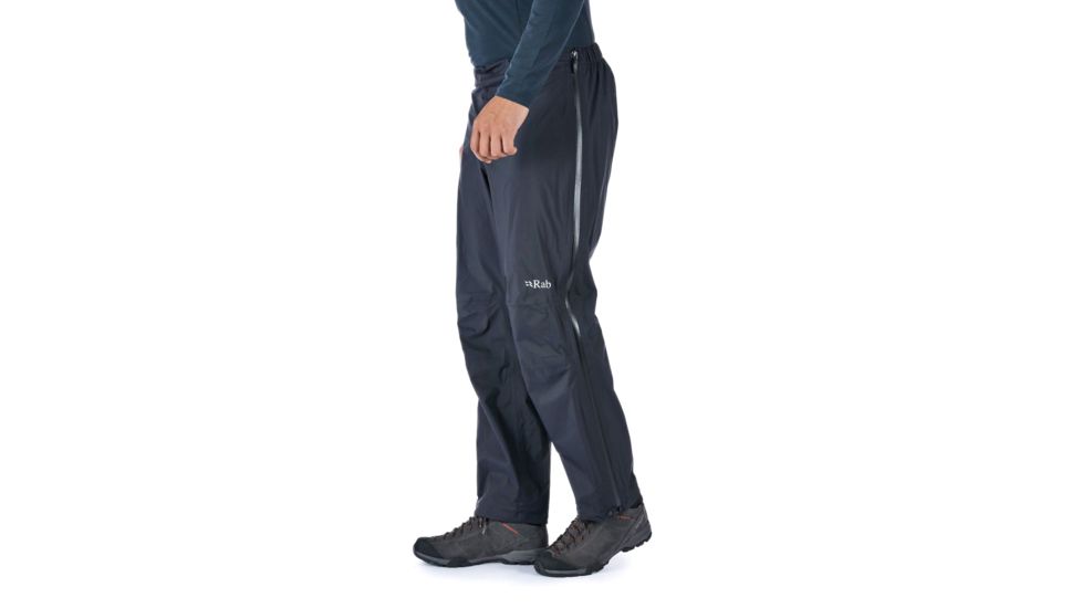 Rab Downpour Plus Pants - Mens, Black, Large, Long, QWF-69-BL-L-XL