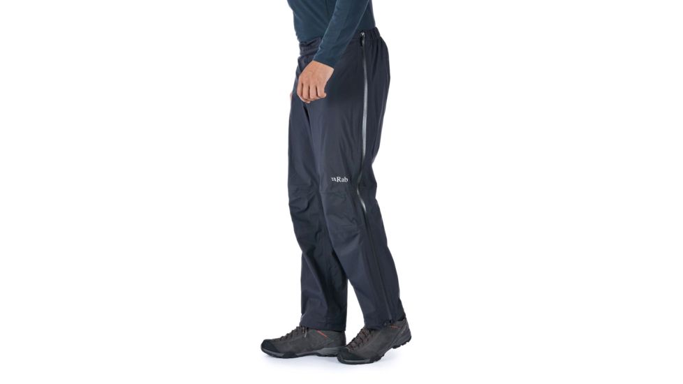 Rab Downpour Plus Pants - Mens, Black, Extra Large/36 Waist, Short Inseam, QWF-69-BL-XL-XS