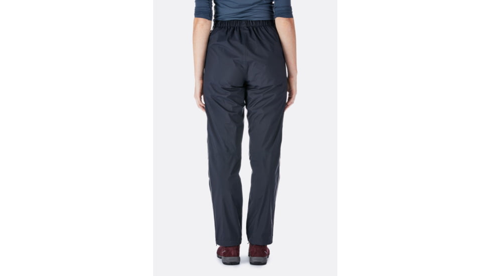 Rab Downpour Plus Pants - Womens, Black, 14, Short Inseam, QWF-70-BL-14-XS