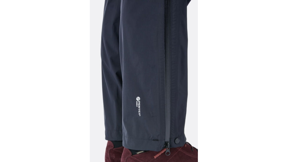Rab Downpour Plus Pants - Womens, Black, 14, Short Inseam, QWF-70-BL-14-XS