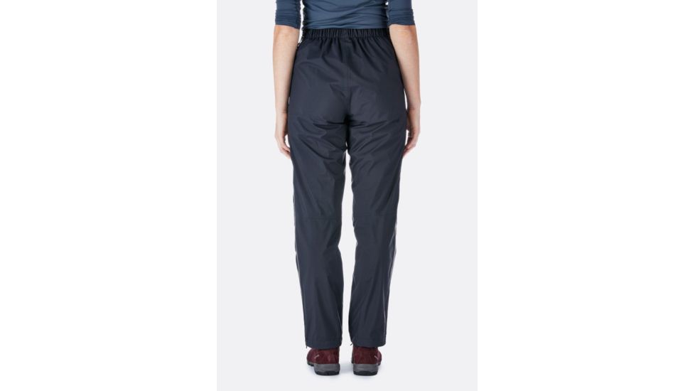 Rab Downpour Plus Pants - Womens, Black, 12, Short Inseam, QWF-70-BL-12-XS