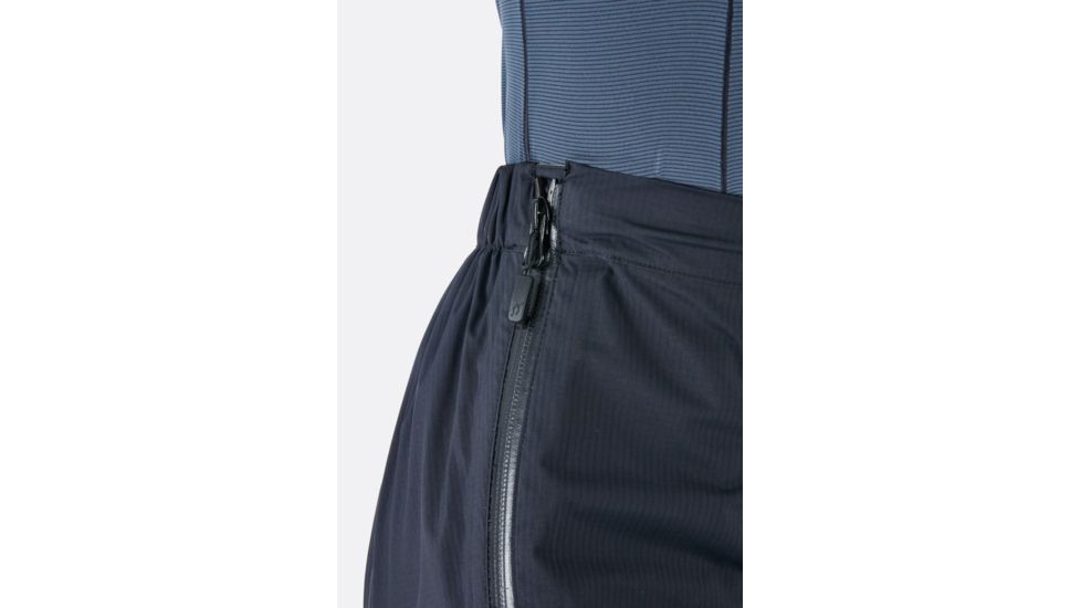 Rab Downpour Plus Pants - Womens, Black, 12, Short Inseam, QWF-70-BL-12-XS