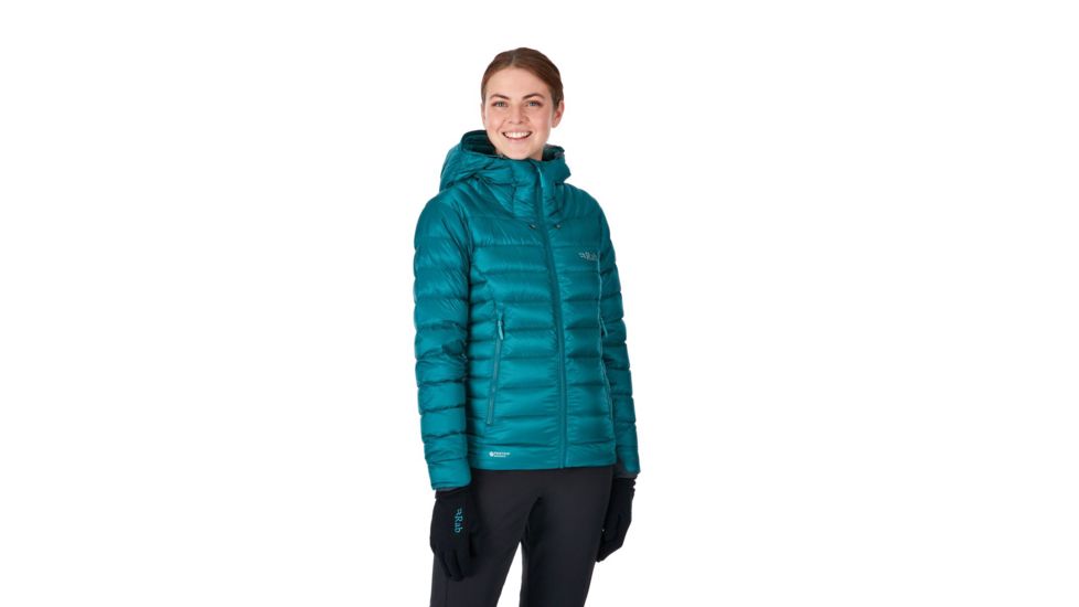 Rab Electron Jacket - Womens, Atlantis/Seaglass, Extra Small, QDN-54-AT-08