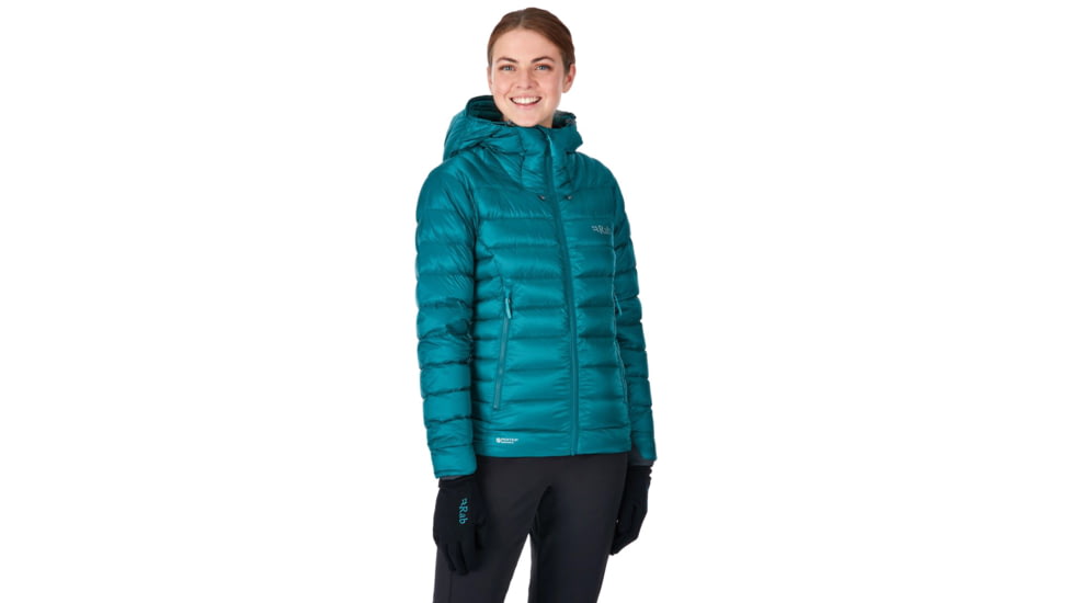 Rab Electron Jacket - Womens, Atlantis/Seaglass, Extra Large, QDN-54-AT-16