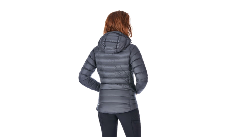 Rab Electron Jacket - Womens, Graphene/Peony, 14, QDN-54-GP-14