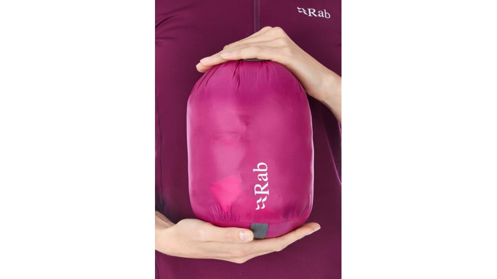 Rab Electron Jacket - Womens, Graphene/Peony, 14, QDN-54-GP-14