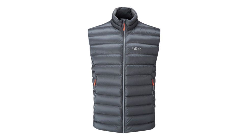 Rab Electron Vest - Men's, Graphene/ Zinc, Small, QDN-58-GP-S