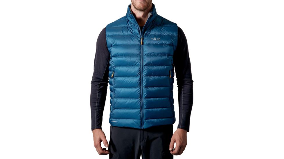 Rab Electron Vest - Men's, Ink/ Mimosa, 2XL, QDN-58-IK-XXL