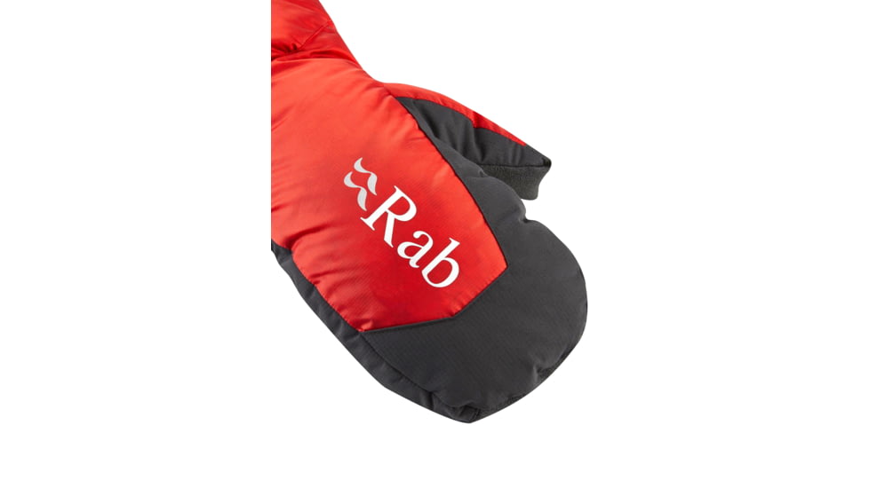 Rab Endurance Down Mitt, Fiery Red, Extra Large, QAJ-06-FRD-XLG