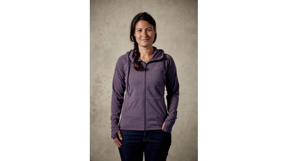 Rab Essence Hoody - Womens, Fig, 8, QFB-08-FI-08