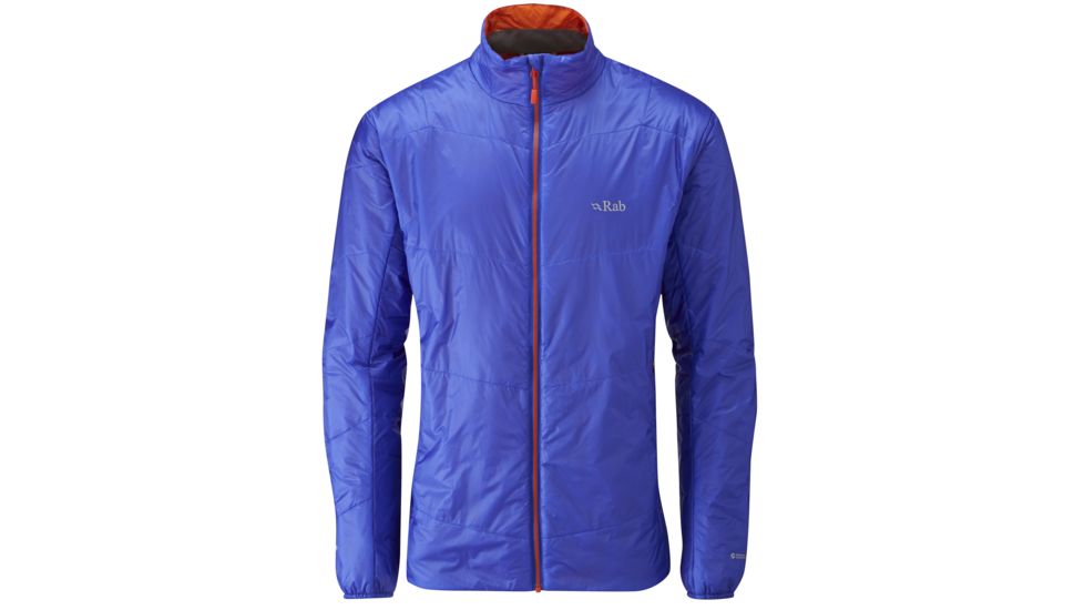 DEMO, Rab Mens Ether X Jacket, Electric/Satsuma, Large, QIN-92-EL-L-DEMO
